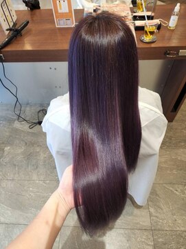 エイクス ヘア デザイン×美髪クリニック 千葉(AQs hair design) くびれヘア/アプリコットオレンジ/夏/髪質改善[千葉駅]