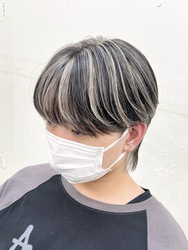 ミラリー トウキョウ(Mirareee Tokyo) メンズハイライト20代30代40代◎フェザーパーマメンズメッシュ