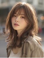 アルトリスト(Altruist Aging×HAIR&SPA)&nbsp;★ダークアッシュ大人ガーリーボブ着物ミディアムレイヤーカット