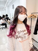 ニュート(Neut )&nbsp;裾カラーピンク/グラデーションカラー/ハイトーンカラー名古屋