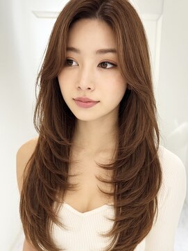 アンベル(ANBEL) ブリーチハイライト髪質改善ダブルカラーレイヤーカット