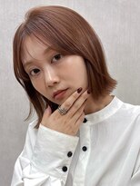 ガーデン 銀座(GARDEN)&nbsp;ボブ ボブレイヤー 顔まわりレイヤー 前髪 ブラウンカラー