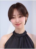 前髪あり大人耳掛けショート30代40代【AIN.表参道】川原大地