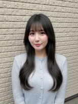 メイバイリーブル 表参道 原宿(May by Livre)&nbsp;アイドル前髪シースルーバングシースルーぱっつんロングヘア学割