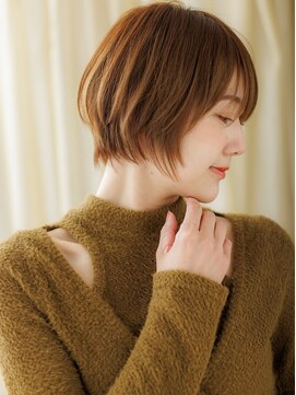 カバーヘアアンドスパ ブリス 浦和(COVER HAIR&SPA bliss) ブリーチなしミルクティーベージュ小顔レイヤーボブTd3浦和30代