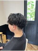 波巻きパーマ