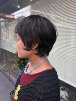 トオ(TOH) ナチュラル癖毛ショートパーマ顔まわりレイヤーハンサムショート
