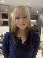 アース 高円寺店(HAIR & MAKE EARTH)&nbsp;ルーツカラー×レイヤーカット〔@x__xrn03 〕