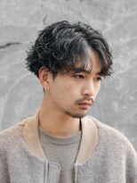 バイフィフス 原宿/表参道(by fifth)&nbsp;センターパートシャドウパーマルーズパーマスパイラルパーマ