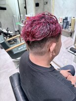 テラスオブベル(TERRAS of belle)&nbsp;ビビッドピンクのメンズパーマ
