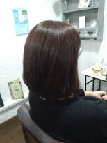 コルテ 倉敷西坂店(CoRte.) 髪質改善で手に入る艶めき丸みボブ/ナチュラルブラウン/艶カラー