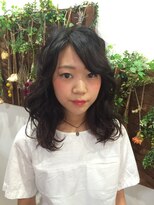 ヘアーサロン チカ(HAIR SALON CHIKA)&nbsp;黒髪ウェーブらふスタイル