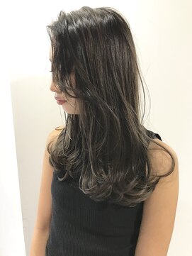 フォーク(FOLK) 恵比寿_LAスタイル_ハイライトグラデーションカラー_グレージュ