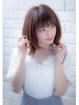 エルデ ナインズ ヘアー スタンド 川口店(elde 9's HAIR STAND) イメチェンフォギーベージュ耳かけ毛先パーマ厚めバング