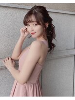 ジェノ(JENO by apish) 【若奈】シースルーバング☆ボリュームポニーテール