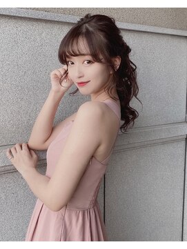 ジェノ(JENO by apish) 【若奈】シースルーバング☆ボリュームポニーテール