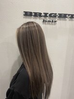 ブライトヘアー(BRIGHT hair) ハイベージュ×ハイライト