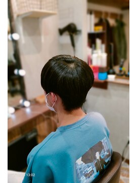 カーム ホーム ヘアー(calm home hair) ナチュラルマッシュビフォー