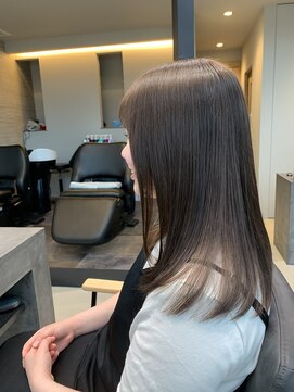 ルムーン ナガクテ(roomoon NAGAKUTE) 人生初めてのカラー！イルミナカラー！ラベンダーグレージュ！