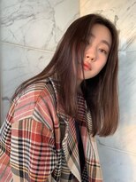 ロング×ニュアンスベージュ