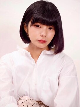 ミュート 原宿店(mute) 【mute原宿】ぱっつんボブ×アッシュブラック