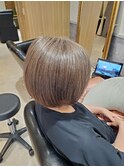 白髪活かしグレージュ