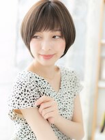 ★ぱっつん前髪グレージュカラーヘルシースタイル20代30代40★9