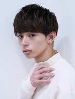 ナンバー ブラオ 名古屋栄(N° blao) 爽やかツーブロック刈り上げ束感アップバング