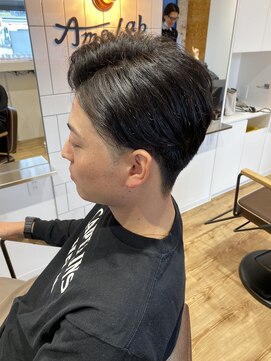 アメラボ 平針店(AmeLab) センターパート/ダウンパーマ/ナチュラルパーマビジネススタイル