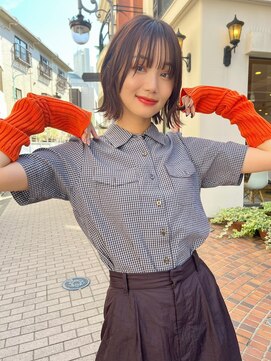 エイミー(Aimee) Aimee町田 シースルーバング×外ハネミディ