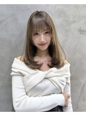 オリーブグレージュのレイヤーミディアム(新潟/万代)