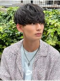 ナチュラルラウンドマッシュパーマ