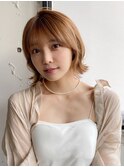 前髪 ウェーブミディアム メルティーカラー 似合わせカット"