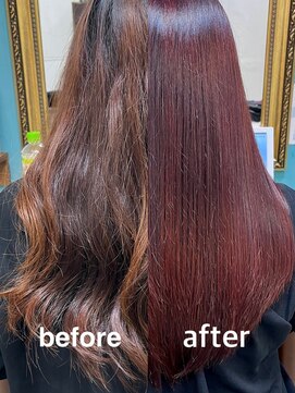 ニチカ 銀座(NYCKA) こだわりの縮毛矯正【13】＋カラー