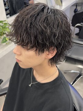 ネクスト 渋谷(NEXT) 波巻きパーマ/刈り上げマッシュ