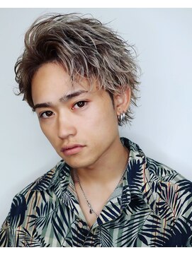 オーシャントーキョーオーバー 渋谷(OCEAN TOKYO OVER) メンズ波巻きツイスパニュアンススパイラルスパイキーショート