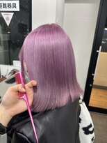 ユウル 横浜(juhl.)&nbsp;ピンクラベンダーモーヴピンクケアブリーチダブルカラー横浜駅