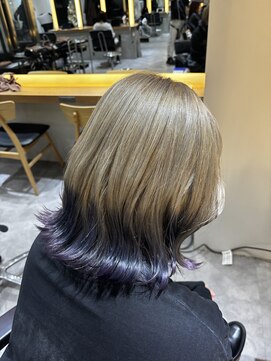 サロンドミルク 新百合ヶ丘店(salon de MiLK) 広めの裾カラー