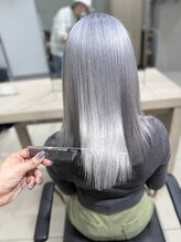 アッシュ 高幡不動店(Ash)&nbsp;シルバーケアブリーチダブルカラー髪質改善レイヤーカット