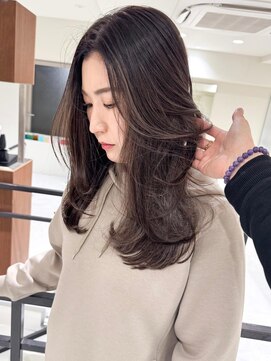 アミリー ひたち野うしく店(Amily) ハイライトバレイヤージュダブルカラーケアブリーチ30代40代