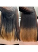 ミディアムヘアー縮毛矯正髪質改善　赤坂見附