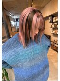 カチューシャカラー、ブリーチ、ダブルカラー、デザインカラー