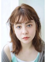 トリッカ 銀座(tricca)&nbsp;アプリコットベージュ/透け感シースルーバング