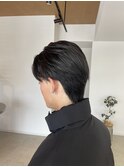 襟足付きセンターパート