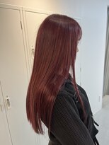 シダ(sida SAIIN)&nbsp;【高城】10代20代暖色艶カラーチェリーレッド