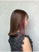 【LAMP HAIR DESIGN 堀田】インナーカラー/パープルピンク