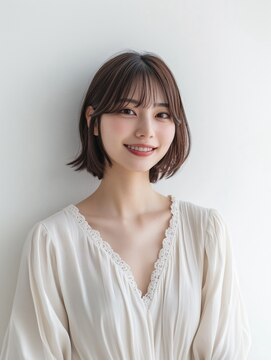 e.m.a プレミアムビューティーサロン 栄駅店(e.m.a PREMIUM BEAUTY SALON) ボブ/イメチェン/外ハネボブ/美髪/ワイドバング/髪型