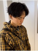 カット/ツイストパーマ/センターパート/池袋メンズカット