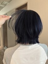 ポノ(po_no)&nbsp;ネイビーブルー×レイヤーボブ