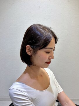 ヘアサロン ムク(HAIR SALON.MuKu) 透明感グレイッシュショートボブ